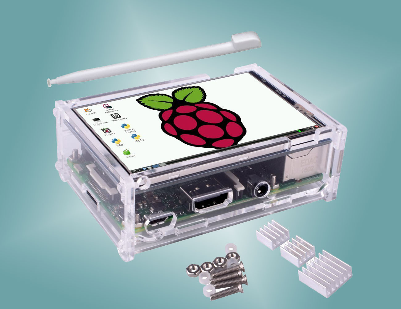 Raspberry Pi Touch Screen Display mit Gehäuse